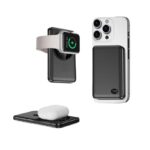 Power bank magnétique F20S charge iPhone, Apple Watch et AirPods simultanément