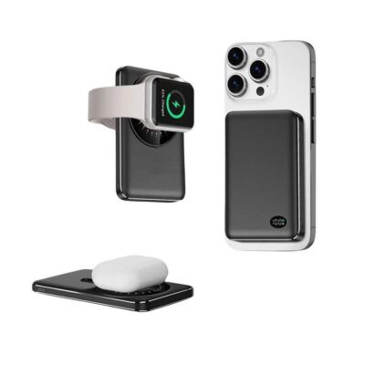 Power Bank Sans fil 3-en-1