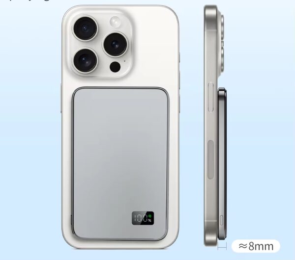 Power bank magnétique F20S ultra fin – épaisseur 8 mm
