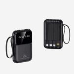 Batterie externe 10000mAh 20W – vue avant avec écran digital