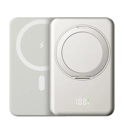 Power Bank Magnétique avec Support Intégré